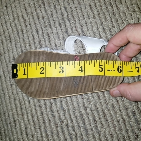 2/$6 Girls' white summer sandals - Picture 6 of 6